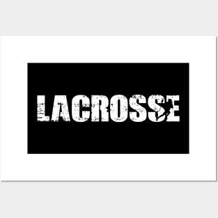 Distressed Look Lacrosse Gift For Lacrosse Players Posters and Art